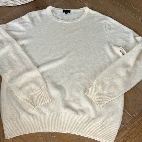 J. Crew Cream Cashmere Sweater - Picture 1 of 5